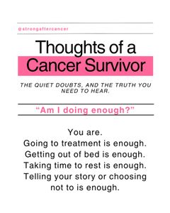 Instagram post by @strongaftercancer