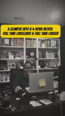 Instagram post by @careercaregivingcollide